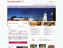 Tablet Screenshot of kievhotelsonline.com